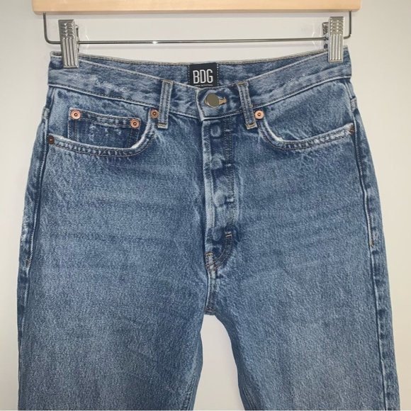 BDG Urban Outfitters Straight Leg  Jeans Women's Size 25‎ High-Rise Vintage Wash - Picture 3 of 12